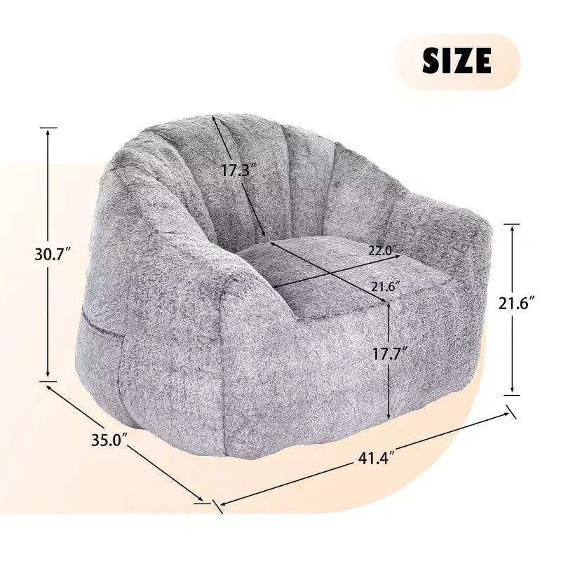 Zeus & Ruta 50x43 Modern Oversized Chenille Armchair with Upholstered and Pillows, for Living Room, Bedroom, or Apartment
