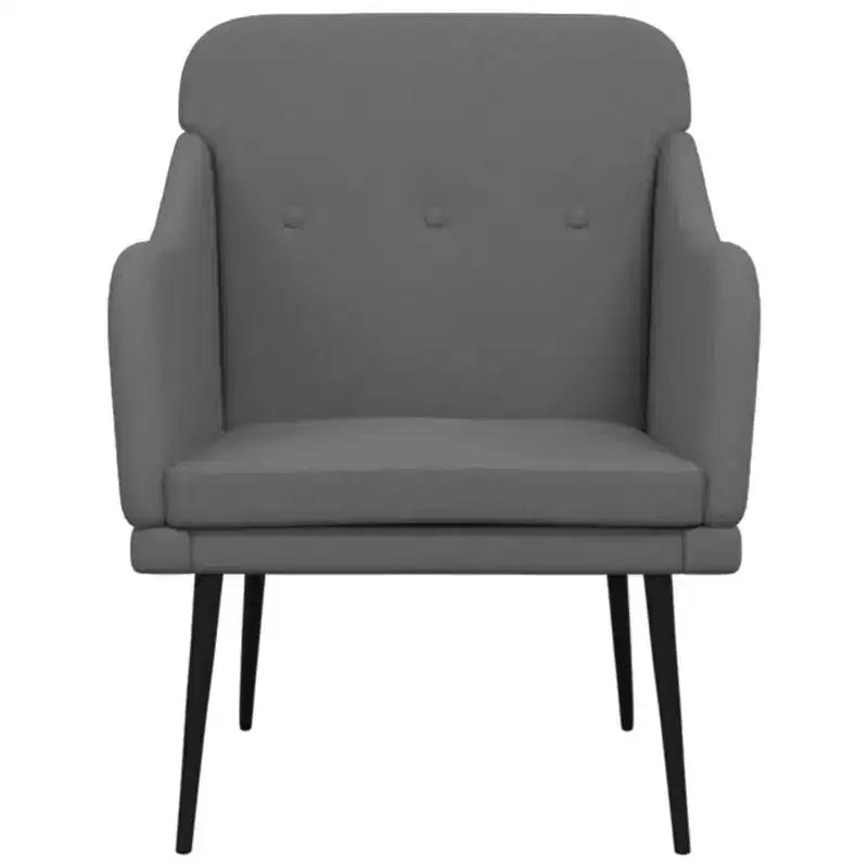 vidaXL Armchair Dark Gray 24.8x29.9x31.5 Fabric - Dark Gray