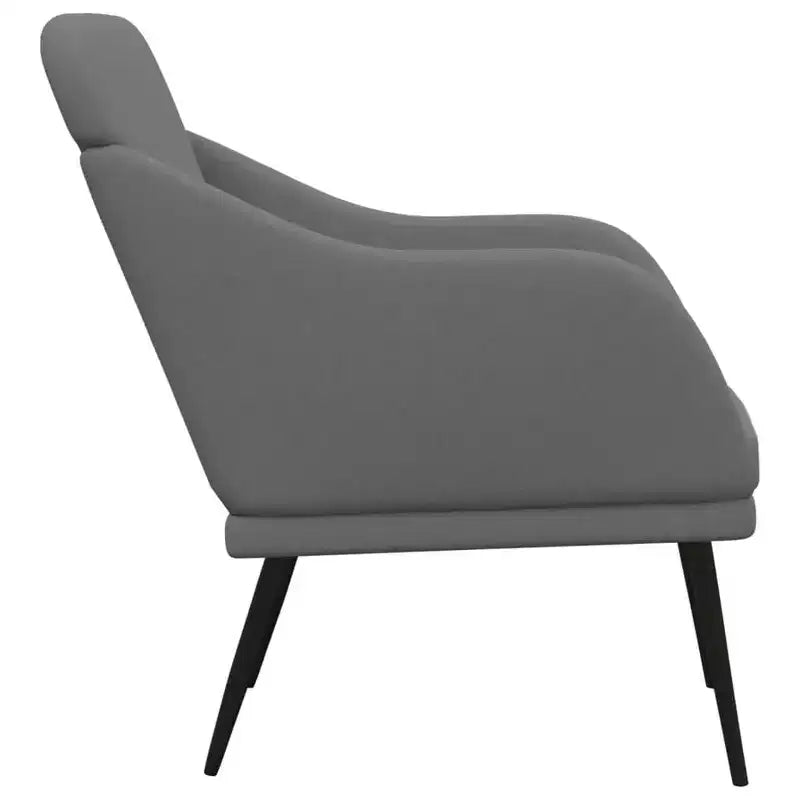 vidaXL Armchair Dark Gray 24.8x29.9x31.5 Fabric - Dark Gray