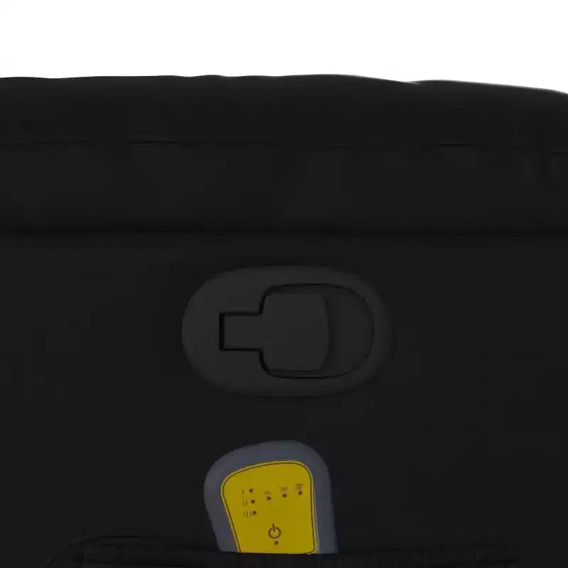 vidaXL Massage Recliner Chair Black - Manual Push Back