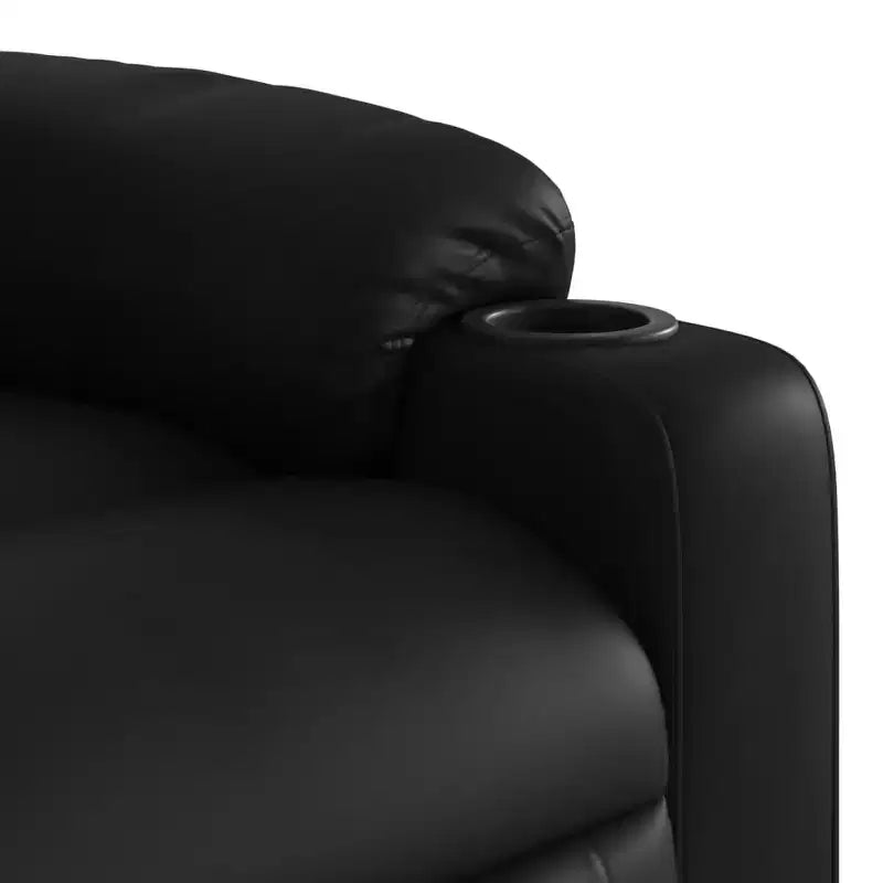 vidaXL Massage Recliner Chair Black - Manual Push Back