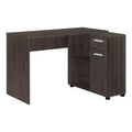 HomeRoots 46 Brown Wood L Shape Computer Desk