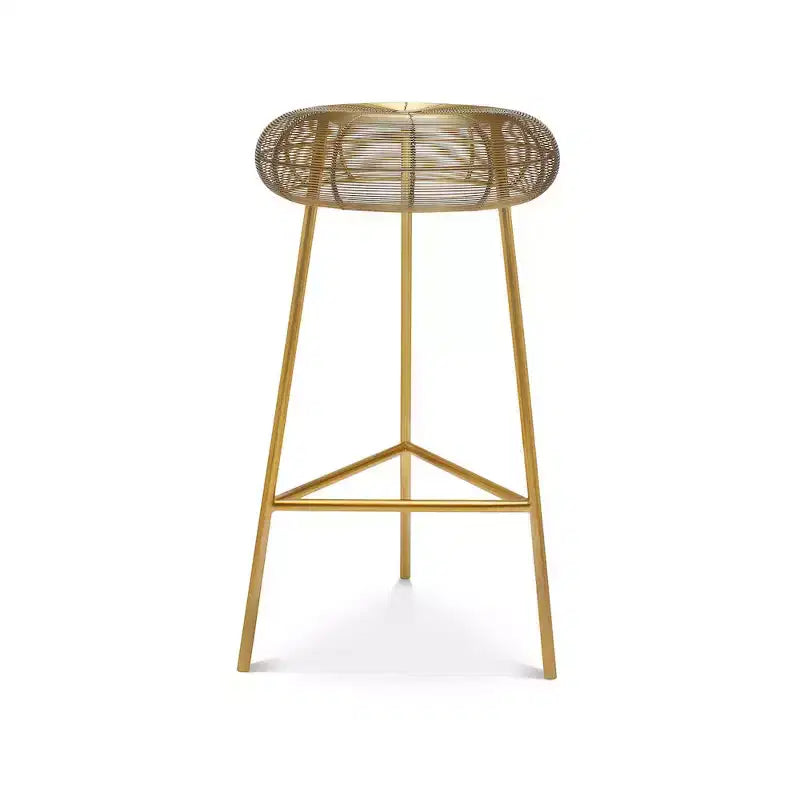 Meridian Furniture,Tuscany Gold Metal Counter Stool