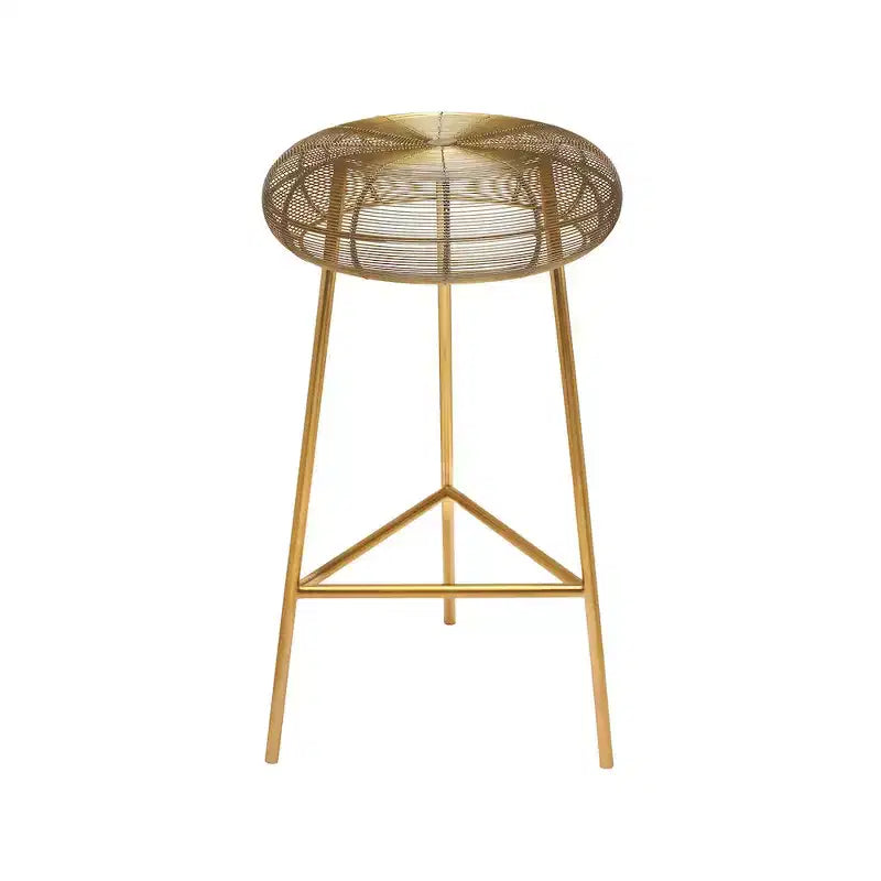 Meridian Furniture,Tuscany Gold Metal Counter Stool