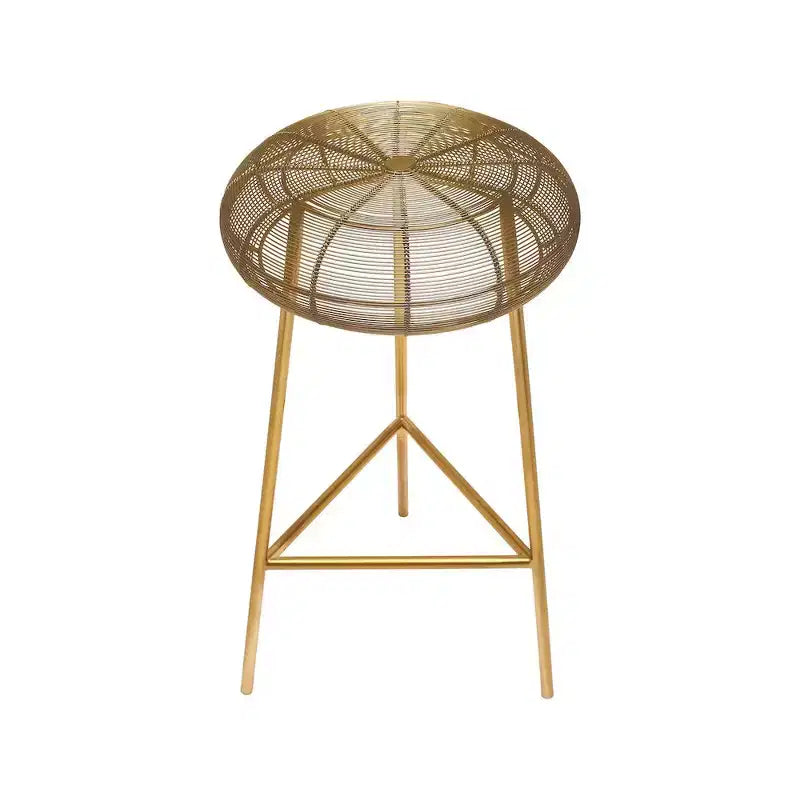 Meridian Furniture,Tuscany Gold Metal Counter Stool