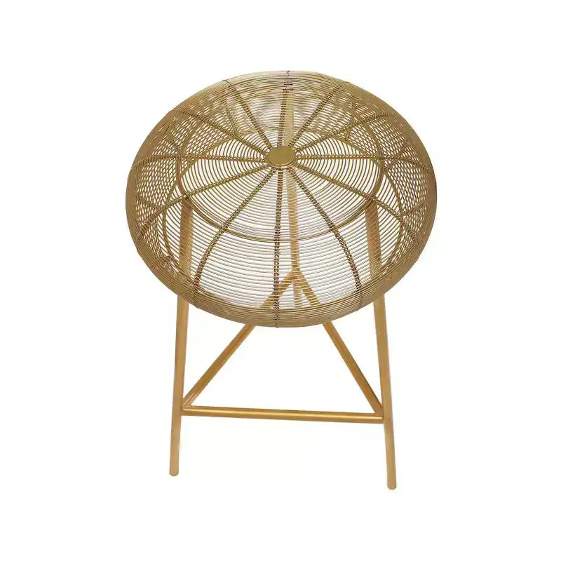 Meridian Furniture,Tuscany Gold Metal Counter Stool