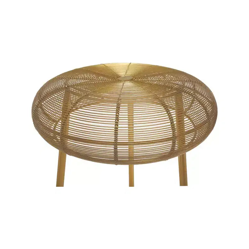 Meridian Furniture,Tuscany Gold Metal Counter Stool