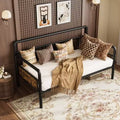 Metal Daybed Frame Twin Size,Heavy Duty Metal Twin Bed Frame,Daybed for Living Room Bedroom Guest Room