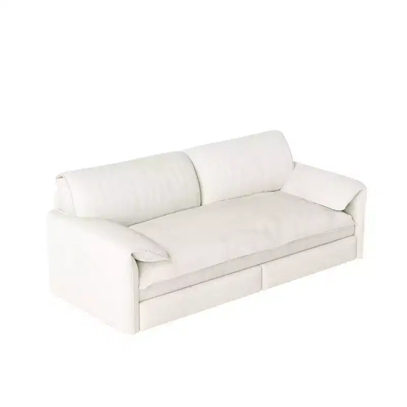Canapé-lit Whison 3-en-1 en velours Queen Size avec méridienne et poches latérales de rangement, 2 places