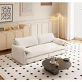 Whison 3-in-1 Velvet Queen Sleeper Sofa Bed & Chaise Lounge with Side Storage Pockets, 2 Seats