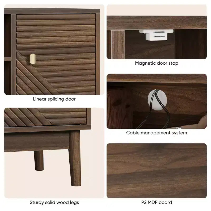 GDFStudio Bertram 43 Wood TV Stand