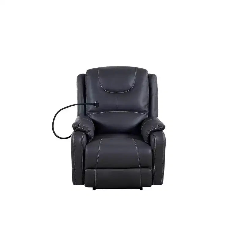 Whisen Bonded Leather 139 Recliner & Single Sofa Chair with Vibration Massage & Heating