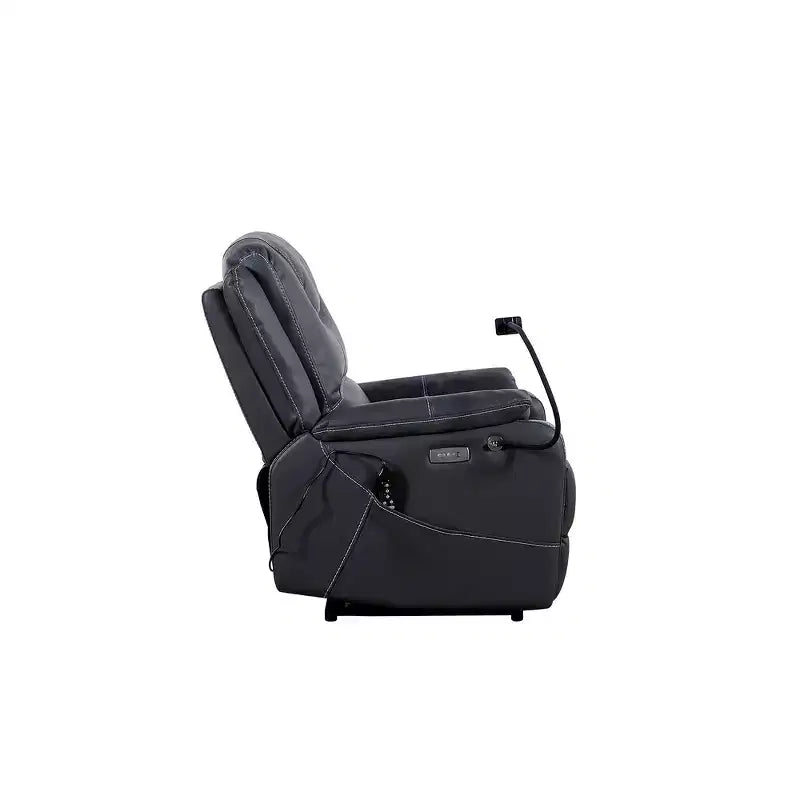 Whisen Bonded Leather 139 Recliner & Single Sofa Chair with Vibration Massage & Heating