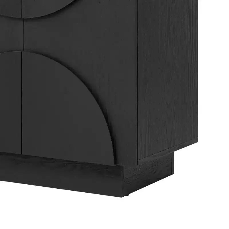 Whisen 4-Door Wood Storage Sideboard with Adjustable Shelves