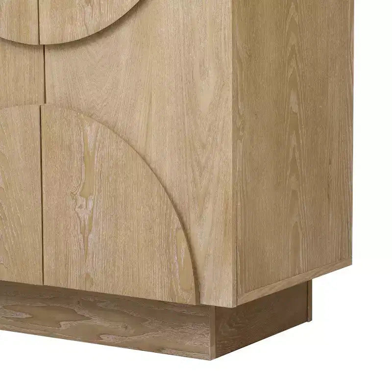 Whisen 4-Door Wood Storage Sideboard with Adjustable Shelves