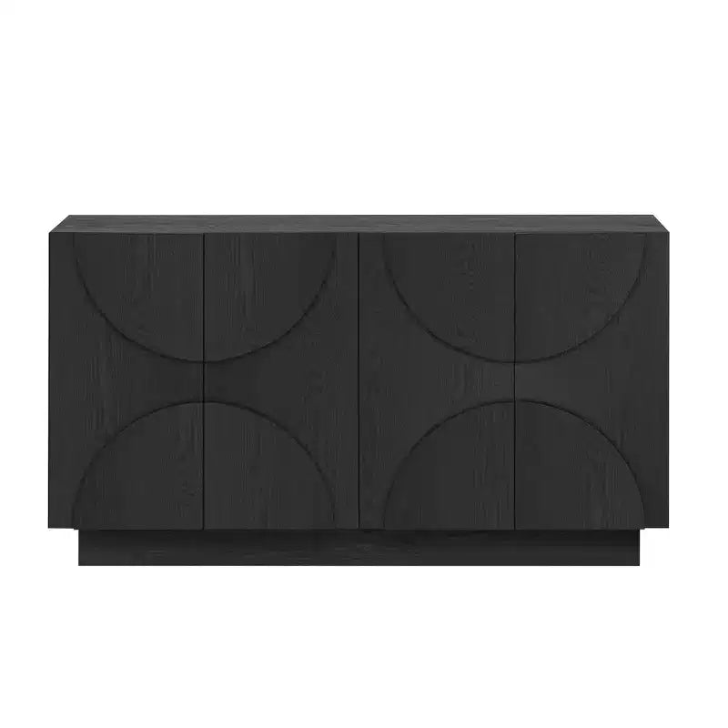 Whisen 4-Door Wood Storage Sideboard with Adjustable Shelves