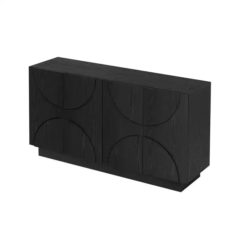 Whisen 4-Door Wood Storage Sideboard with Adjustable Shelves