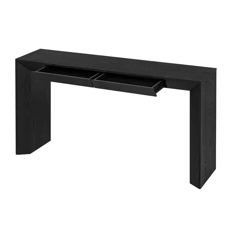 Whisen 60 Farmhouse Console Table with 2 Drawers