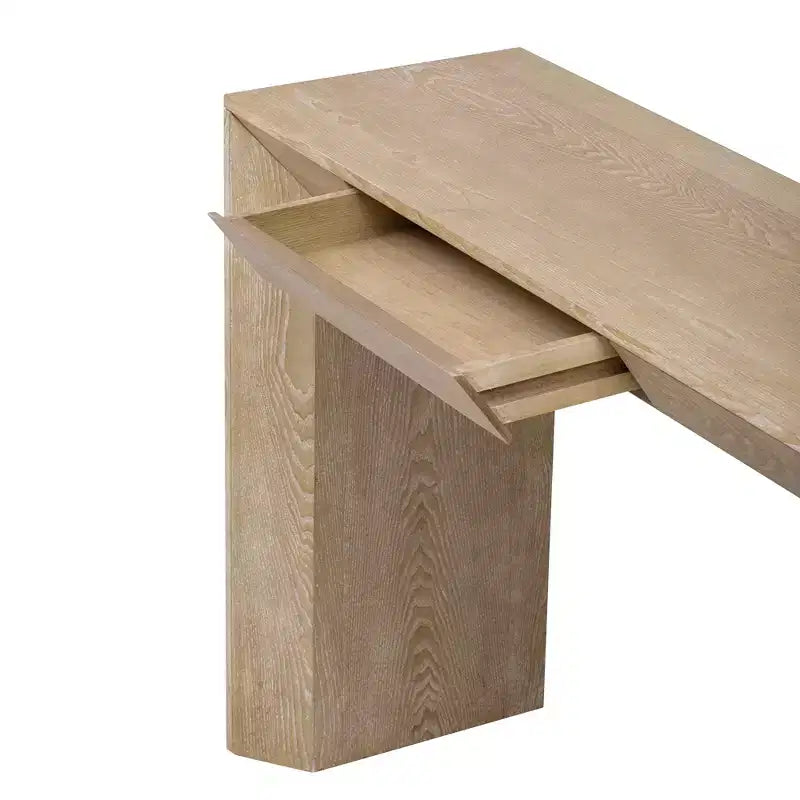 Whisen 60 Farmhouse Console Table with 2 Drawers