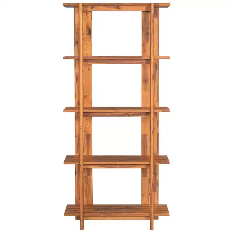 Christopher Knight Home Trundle Modern 4-Tier Acacia Wood Display Bookshelf