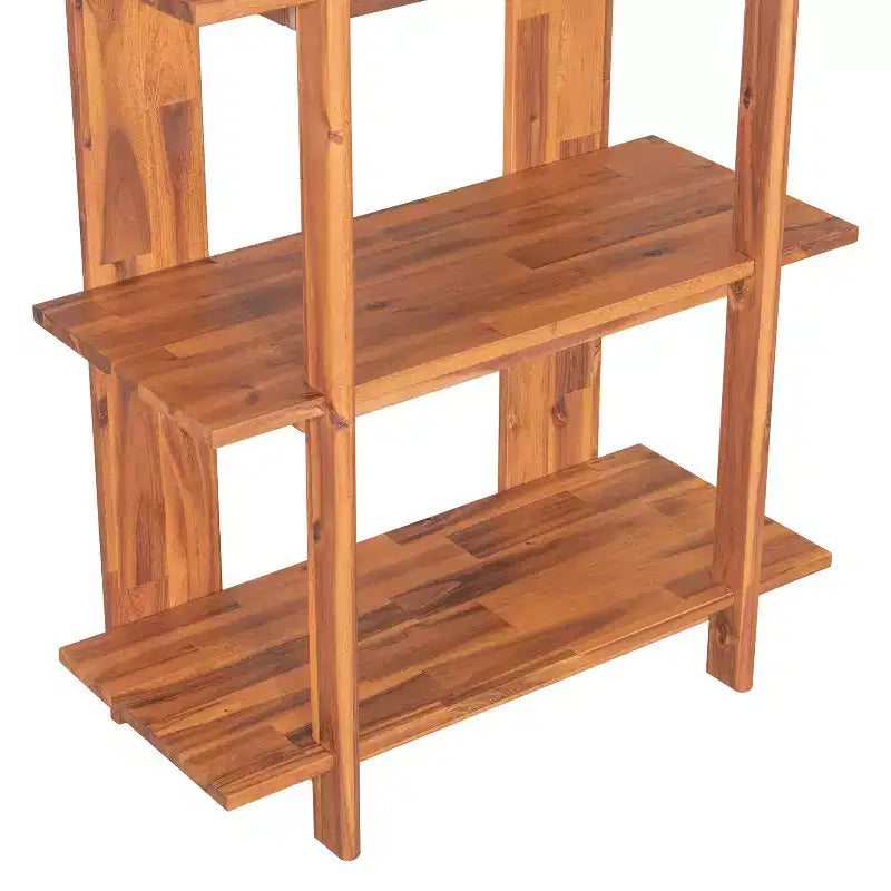 Christopher Knight Home Trundle Modern 4-Tier Acacia Wood Display Bookshelf
