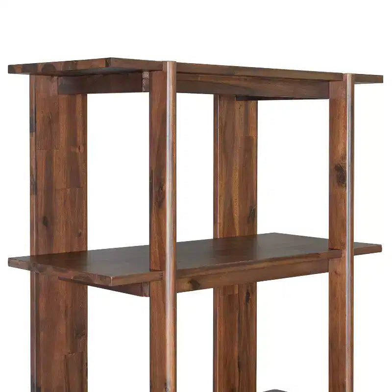 Christopher Knight Home Trundle Modern 4-Tier Acacia Wood Display Bookshelf