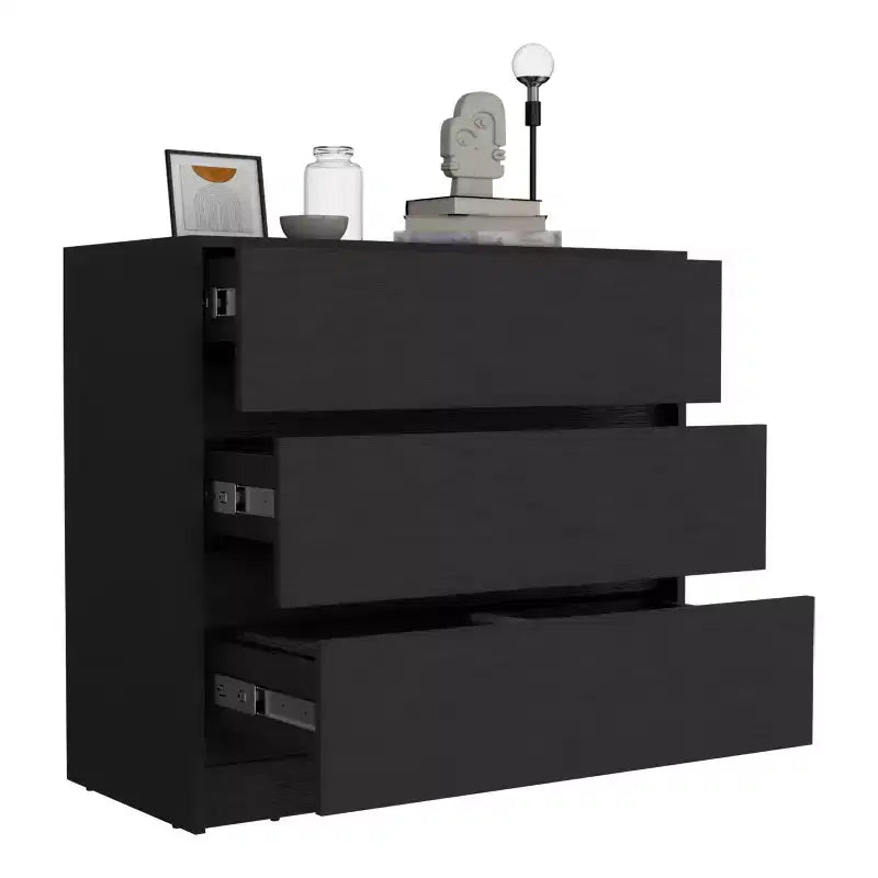 Okak Modern Storage Cabinet Dresser With 3 Drawers & 2 Doors,Sideboard Buffet Cabinet with Adjustable Shelf for Living Room,Diningroom,Kitchen
