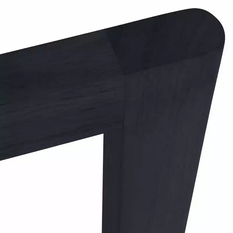 vidaXL Dining Table Transparent and Black Tempered Glass, Iron Medium - Black