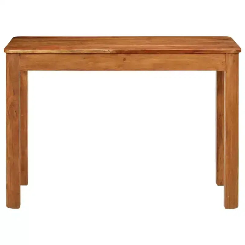 vidaXL Solid Acacia Wood Dining Table - Vintage Style Rectangular Dinner Table for Living Room, Kitchen - Brown Honey Finish (43.3x21.7x29.9)