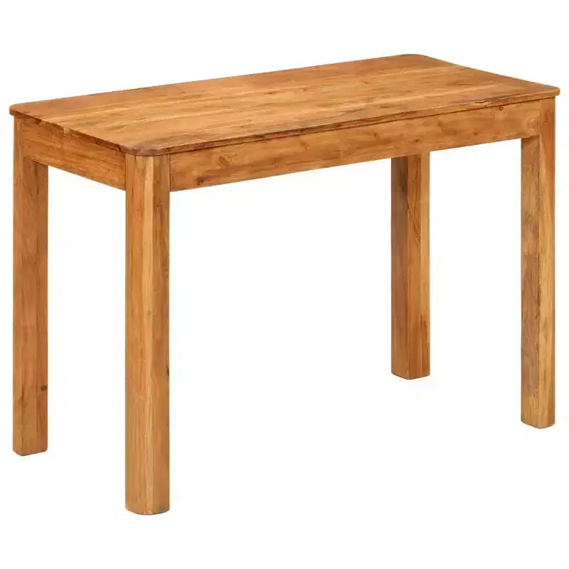 vidaXL Solid Acacia Wood Dining Table - Vintage Style Rectangular Dinner Table for Living Room, Kitchen - Brown Honey Finish (43.3x21.7x29.9)