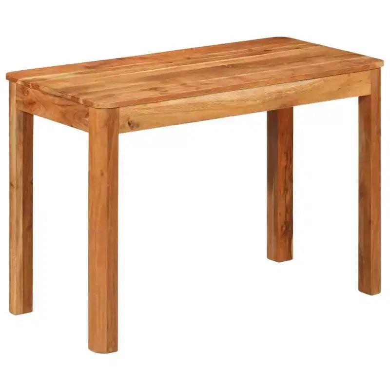 vidaXL Solid Acacia Wood Dining Table - Vintage Style Rectangular Dinner Table for Living Room, Kitchen - Brown Honey Finish (43.3x21.7x29.9)