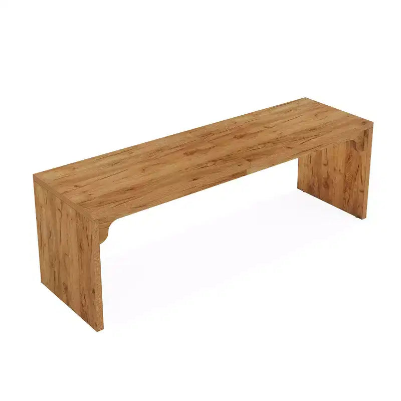 MAYEERTY 79 Long Wooden Desk, Double Person Computer Desk with E1-Level Manufactured Wood & Metal Frame