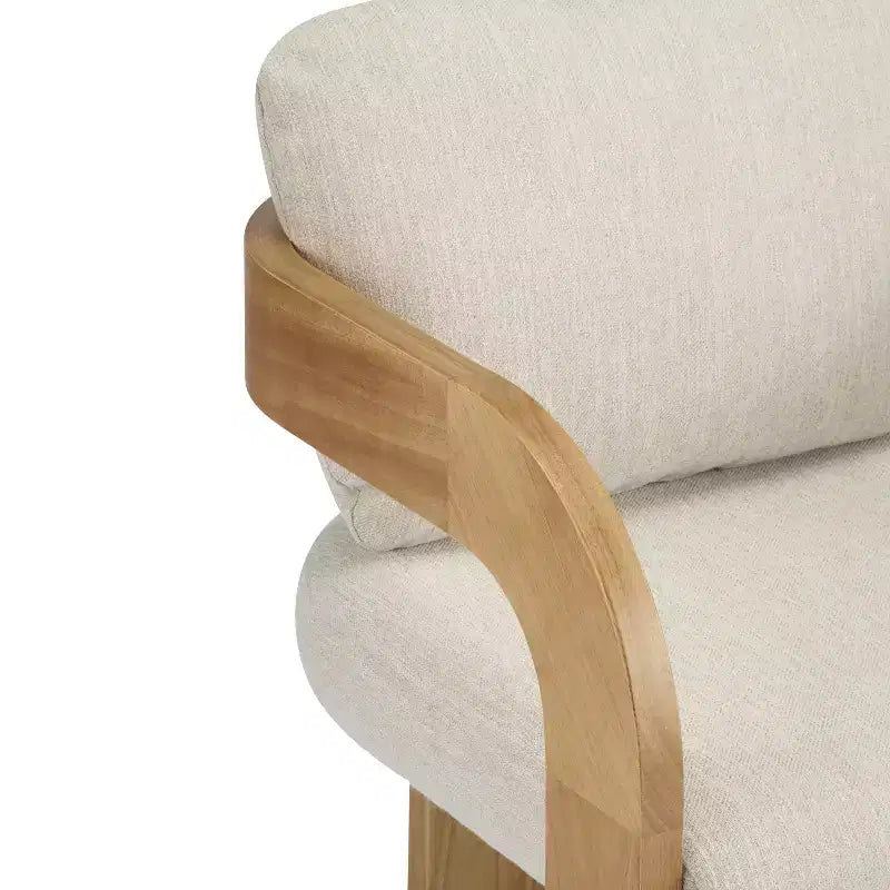 Christopher Knight Home Smolder Modern Rubberwood Upholstered Dining Chairs with Pillow Back (Set of 2)