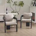 Christopher Knight Home Smolder Modern Rubberwood Upholstered Dining Chairs with Pillow Back (Set of 2)