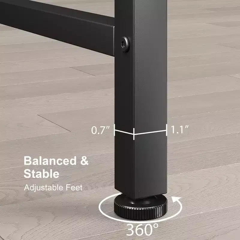 2-Tier Console Table, with Storage Narrow Sofa Table with V Design, 43 Industrial Console Table for Hallway Entryway Living Room
