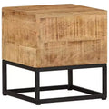 vidaXL Side Table 11.8x11.8x13 Rough Mango Wood