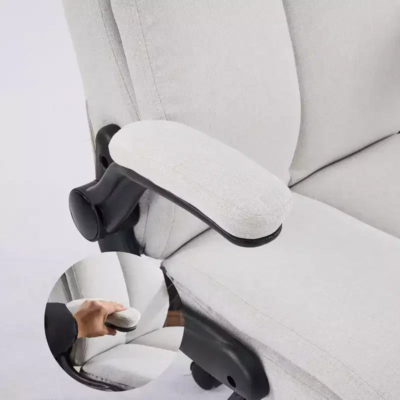 VINGLI Rolling Ergonomic Office Desk Chair with Padded Flip-up Arms, 360 Swivel High Back Executive Computer Chair with Wheels,