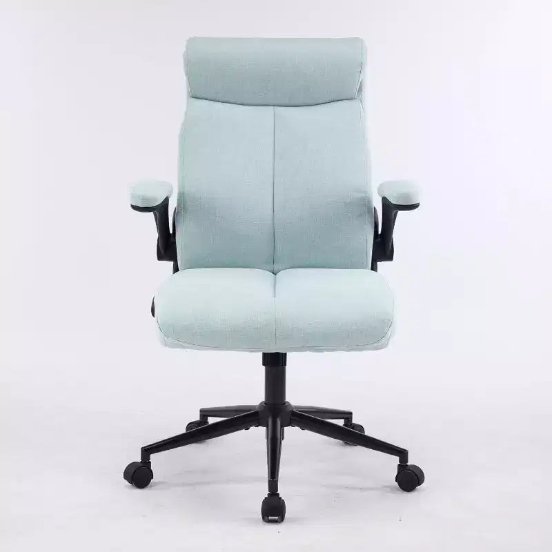 VINGLI Rolling Ergonomic Office Desk Chair with Padded Flip-up Arms, 360 Swivel High Back Executive Computer Chair with Wheels,