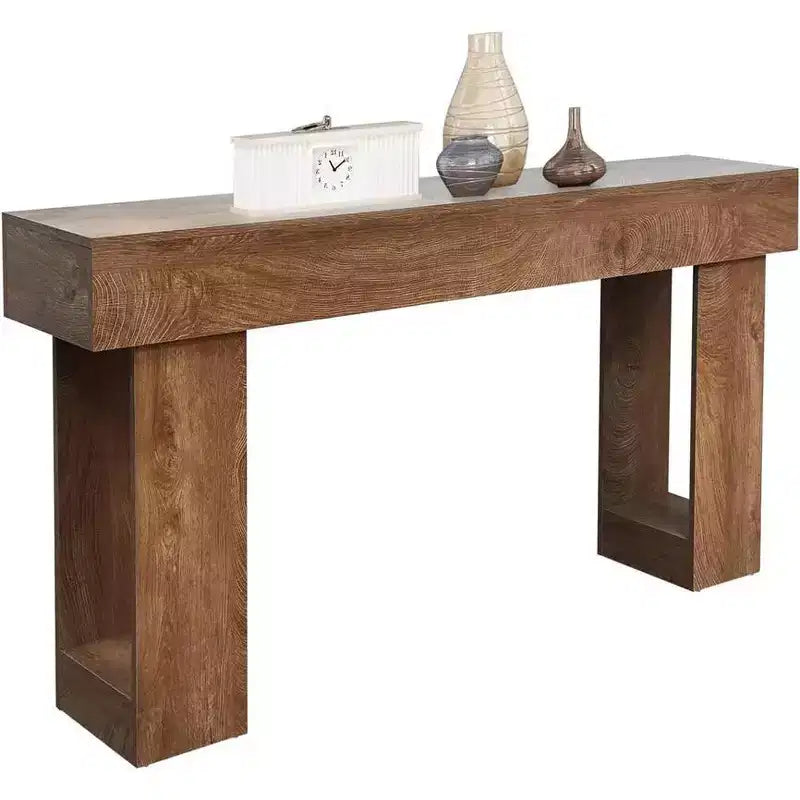 63 Table console, table d'entrée étroite de style fermier, longue table de canapé, tables consoles pour entrée