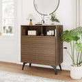 Gustowave Recessed Storage Cabinet, Sideboard With Storage And Adjustable Shelves