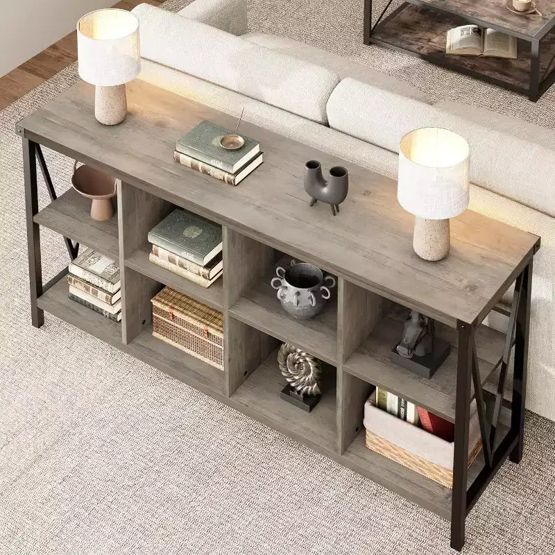 Console cabinets,console Bookshelfs for Entryway, Long Low Book Shelf for Living Room