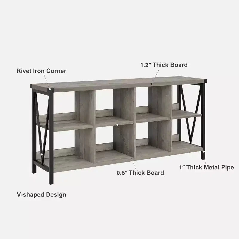 Console cabinets,console Bookshelfs for Entryway, Long Low Book Shelf for Living Room