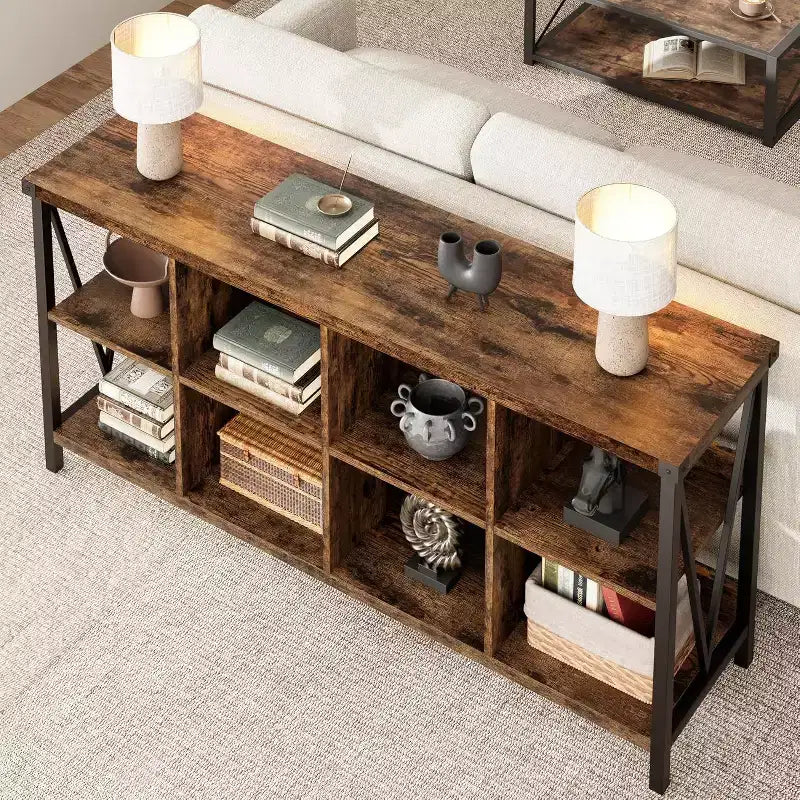 Console cabinets,console Bookshelfs for Entryway, Long Low Book Shelf for Living Room