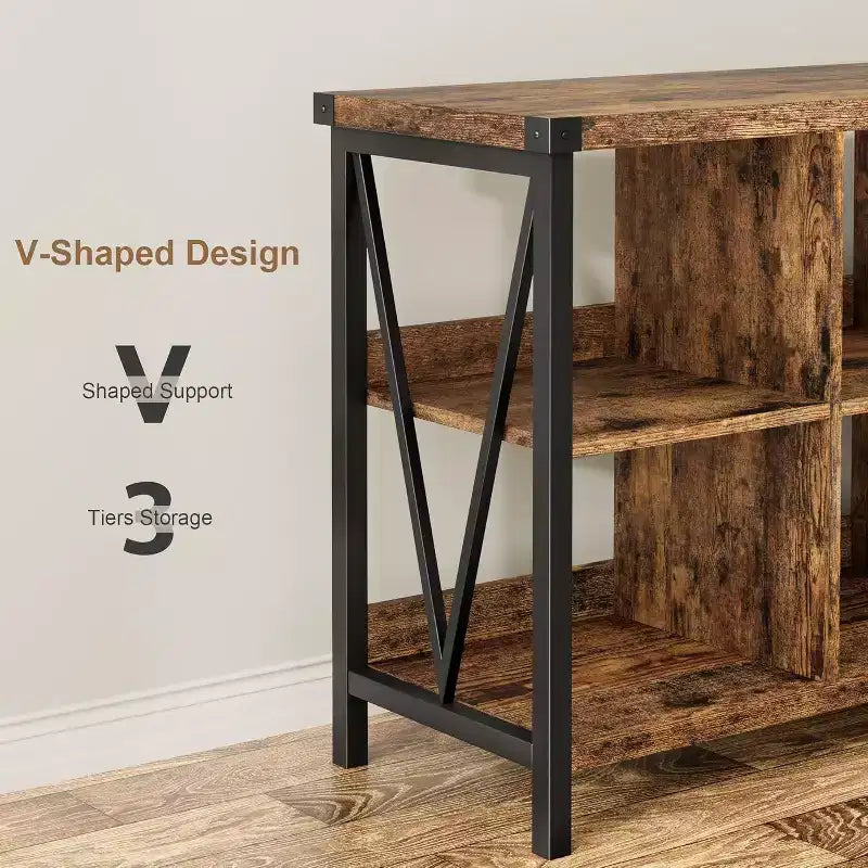 Console cabinets,console Bookshelfs for Entryway, Long Low Book Shelf for Living Room