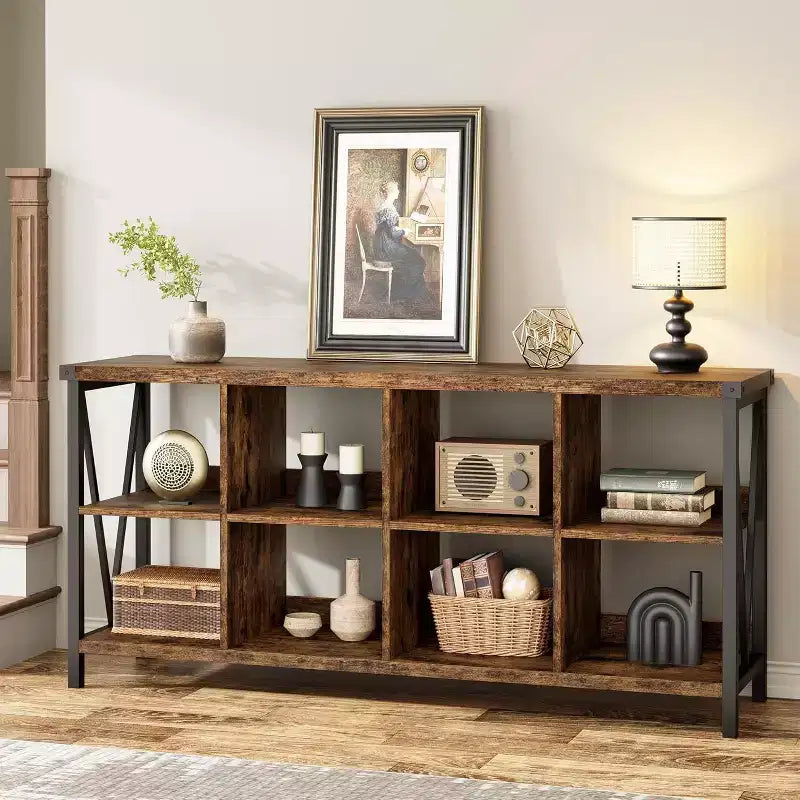 Console cabinets,console Bookshelfs for Entryway, Long Low Book Shelf for Living Room
