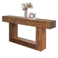 63 Console Table for Entryway, Narrow Sofa Table Behind Couch, Entryway Table Foyer Hallway Table, Wooden Console Sofa Table for Entrance