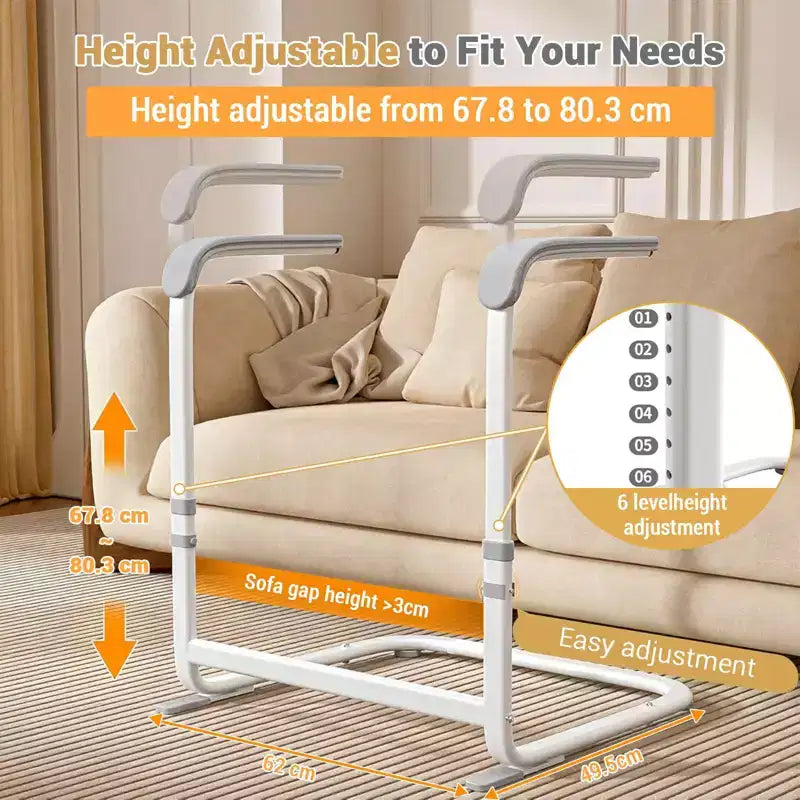 6-Speed Height Adjustable Chair Couch Stand Aid, Mobility Standing Aid Rail , Disabled People, Sofa Stand Assist from Sofa,Co-uch,Bed
