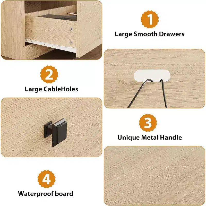 70in TV Stand for TVs up to 80, Modern Entertainment Center with Storage Drawer, Shelves, TV Console Media Cabinet for Living Room, Bedroom, Black