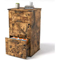 VINGLI Farmhouse File Cabinet with Lock, Home Office Filing Organizer, for Letter File Folder, Modern Style, Wood Filing Cabinets, Archivador