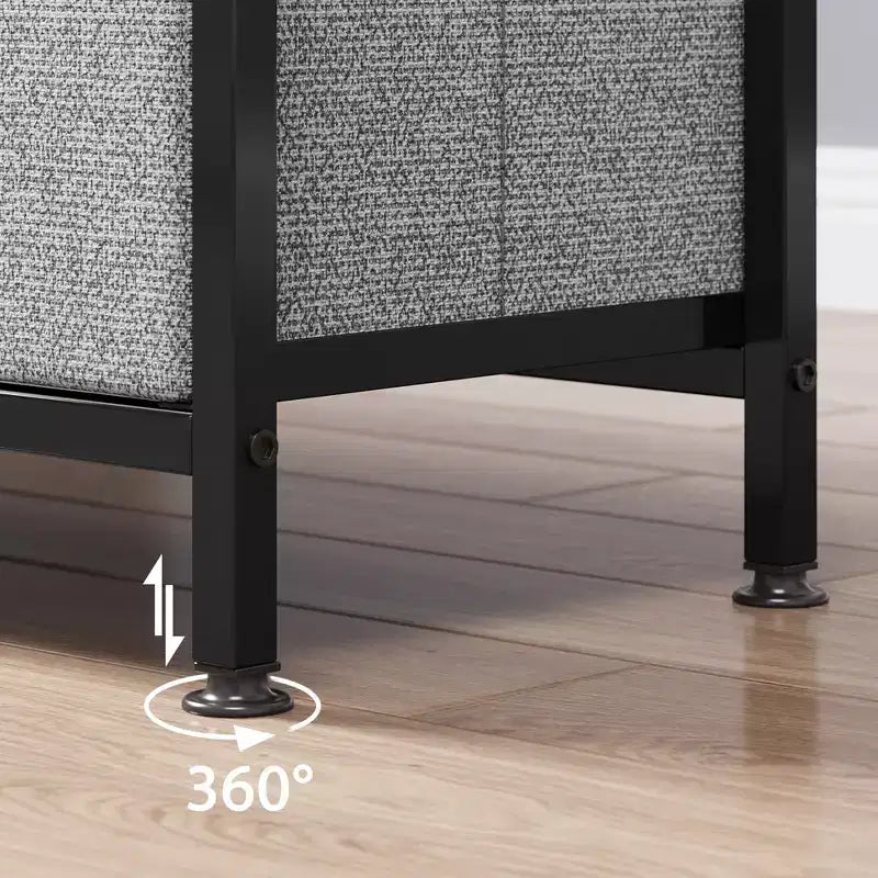 TV Stand with 3 Fabric Drawers for 55 Inch TV Entertainment Center with Storage Cabinets Media Console with Open Shelf Entertainment Stand